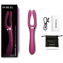 Вібратор-стимулятор Dorcel Infinite Joy Plum - багатофункціональний унісекс - мініатюра 6