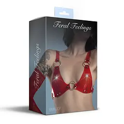 Ліф класичний Feral Feelings - Bikini Top Red Trasparent - мініатюра 2