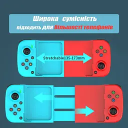 Джойстик блютуз геймпад бездротовий ігровий контролер для iOS Android білий - мініатюра 4