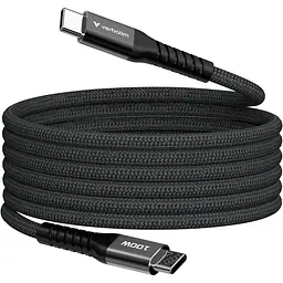 Кабель Verbatim 100 Вт /USB-C–USB-C /120 см-чорний (31863)