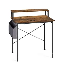 Комп'ютерний стіл Leobert NanoDesk з поличкою для монітора, коричневий