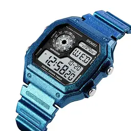 Наручний годинник чоловічий Skmei 1299 Blue Gradient, 1299GTBU (12340) - мініатюра 2