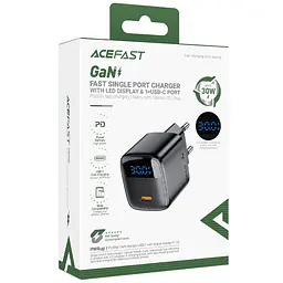 МЗП Acefast A113 PD20W GaN (1USB-C) + кабель Type-C to Type-C Black - мініатюра 3