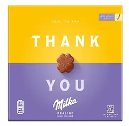 Шоколадні цукерки Milka Thank you Praline Milk Filling 110г