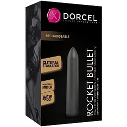 Перезаряджувана віброкуля Dorcel Rocket Bullet Black - мініатюра 3