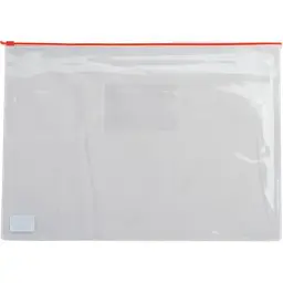 Папка на блискавці Buromax А5, plastic zipper red (BM.3947-05)