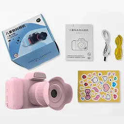 Дитяча фотокамера D31 Digital Camera Pink - мініатюра 3