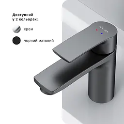 Змішувач для умивальника AM.PM Pride чорний F7C02122 - мініатюра 6