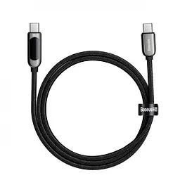 Кабель Baseus Display Fast Charging Data Cable Type-C to Type-C 100W 1m CATSK-B01 Black - мініатюра 4