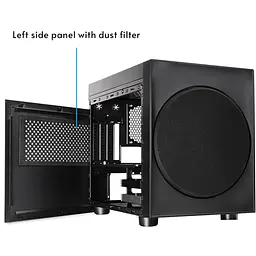 Корпус Chieftec THE CUBE CI-03B-OP, без Блок живлення, fan 20cm, mATX, Чорний - мініатюра 9