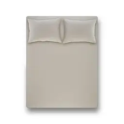 Простирадло на резинці з наволочкою Penelope - Laura light grey світло-сірий 100x200+50x70
