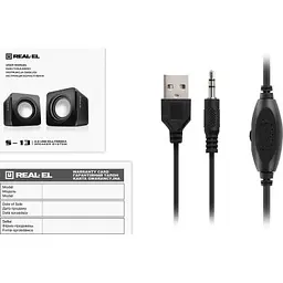 Акустична система REAL-EL S-13 USB Black (EL121100021) - мініатюра 8