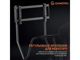 Ігрове крісло кокпіт GamePro RS115 Black - мініатюра 9