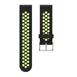 Ремінець Boorui для годинника 22 мм Nike design чорний з жовтим - мініатюра 2