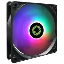 Вентилятор 120 мм GameMax AirForce 12X 120х120х25 мм RGB LED підсвічування 1100 об/хв 23.7 дБ(А) 3-pin / Molex (GMX-AF12X)