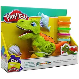 Дитячий набір для Ліпки з Пластиліну Play Toy Динозавр - мініатюра 4