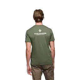 Футболка чоловіча Black Diamond M SS Equipment For Alpinist Tee M Оливковий - мініатюра 3