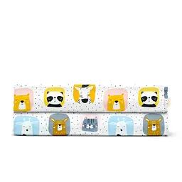 Дитяче простирадло Cosas Color Animals 110х160 біле (AnimalsColor_110x160)