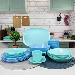 Сервіз столовий 38 предметів Luminarc Diwali Light Turquoise & Light Blue (Q0004) - мініатюра 2