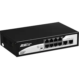 Комутатор 2E Network active 2E PowerLink SP802F 8xFE PoE+, 2xFE Uplink, 96Вт (2E-SP802F-2)