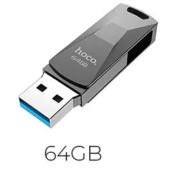 Флешка металева Hoco UD5 64 GB USB Flash Disk Wisdom high-speed flash drive - мініатюра 7