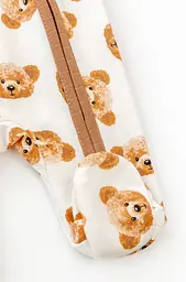 Комбінезон для немовлят на блискавці з начосом Cute Bears - мініатюра 5