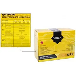 Пристрій безперебійного живлення Vinga LED 1500VA plastic case (VPE-1500P) - мініатюра 6