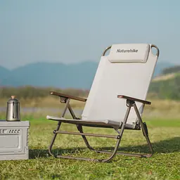Крісло складане з регульованим нахилом Naturehike CNK2550JJ012 бежевий - мініатюра 5
