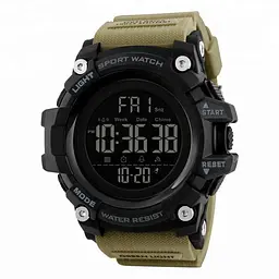 Наручний годинник чоловічий Skmei 1384 Khaki (12361)