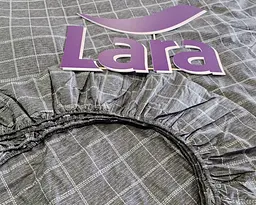 Постільна білизна LARA сатин d13231e160 з простирадлом на резинці 160х200х25 євро - мініатюра 7