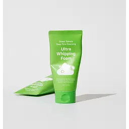 Пінка для очищення пір Green Tomato Deep Pore Cleansing Ultra Whipping Foam Sungboon Editor 120 г - мініатюра 2