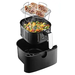 Аерофритюрниця Mozano Air Fry Master 8 л 1700 Вт 12 програм сенсорне управління сепаратор решітка - мініатюра 5