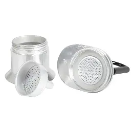 Кавоварка Bo-Camp Aluminium 1-cup Silver срібляста (2200535) - мініатюра 7