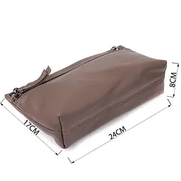 Зручна сумка жіноча на плече з натуральної шкіри Vintage 23006 коричнева - мініатюра 3