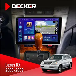 Штатная магнитола Lexus RX 2003-2007 Decker D9-009 4x64, DSP, 4G, 2k Decker (НФ-00008290)