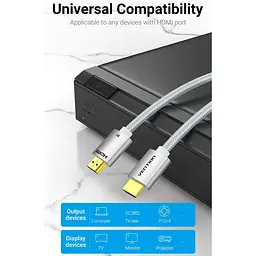 Кабель Vention HDMI-HDMI V 2.1 1.5 м (ALCIG) - мініатюра 7
