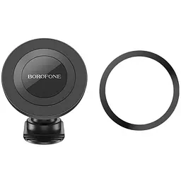 Автотримач Borofone BH91 Ring magnetic (center console) Black - мініатюра 8