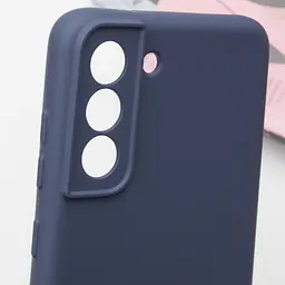 Чохол TPU GETMAN Liquid Silk Full Camera для Samsung Galaxy S21 Синій / Midnight Blue - мініатюра 5