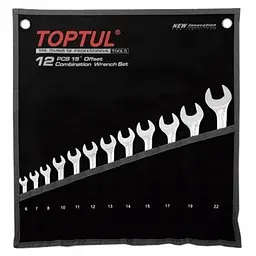 Набір комбінованих ключів TOPTUL 12 шт. 6-22 Hi-Performance GPAX1202