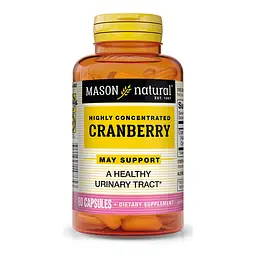 Натуральна добавка Highly Concentrated Cranberry, 60 капсул Mason Natural vit0000198