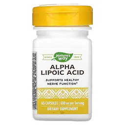 Альфа-ліпоєва кислота, Alpha Lipoic Acid, 60 капсул (200 мг у капсулі) Nature's Way vit0002601
