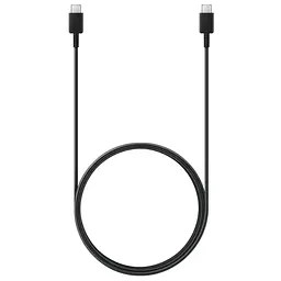 Кабель USB Type-C to Type-C 1 м, 3А, чорний, шнур для швидкої зарядки - мініатюра 2