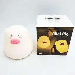 Силіконовий дитячий нічник 7 LED кольорів світильник іграшка Свинка UKC Mini Pig LAMP