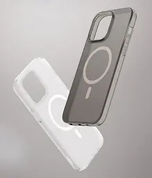 Чохол Vokamo для iPhone 15 з магнітом Glacier білий матовий - мініатюра 10