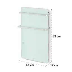 Інфрачервоний обігрівач Klarstein Hot Spot Crystal Flow для ванної кімнати 36 м² 2000 Вт 5-40 °C LED (10035035) - мініатюра 3