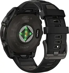 Смарт-годинник Garmin Fenix 8 51mm Solar Sapphire Carbon Gray DLC Titanium w. Black/Pebble Gray S. Band (010-02907-10/11/7 - мініатюра 8