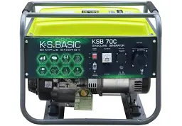Генератор бензиновий Konner&Sohnen Basic KSB 70C, 230В, 5-5.5кВт, ручний стартер, 66.6кг