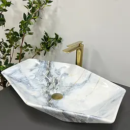 Умивальник VBI Venezia granit glossY накладний VBI-012404, Мармур - мініатюра 3