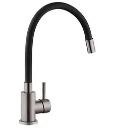 Змішувач для кухні Kroner KRP Edelstahl Klassisch - PVD035BLK (CV032635) - мініатюра 2