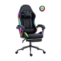 Крісло ігрове GT Racer X-2325 Fabric Black LED (X-2325 Fabric Black L) - мініатюра 3